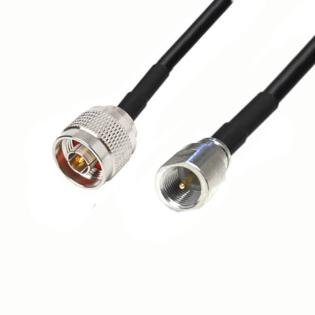 Antenna cable FME plug / N plug RG58 1m