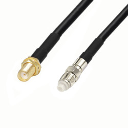 Anténní kabel FME zásuvka / SMA zásuvka RG58 1m