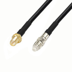 Antenna cable FME sockets / SMA RP sockets RG58 1m