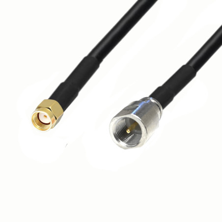 Antenna cable FME plug / SMA RP plug RG58 1m