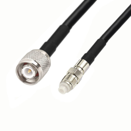Antenna cable FME socket / TNC plug RG58 20m