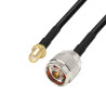 Antenna cable N plug / SMA socket RG58 1m