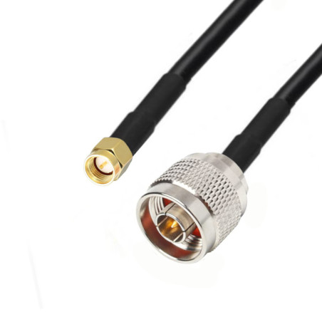 Antenna cable N plug / SMA plug RG58 2m