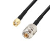 Antenna cable N socket / SMA RP plug RG58 1m