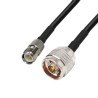 Antenna cable N plug / RP TNC socket RG58 3m