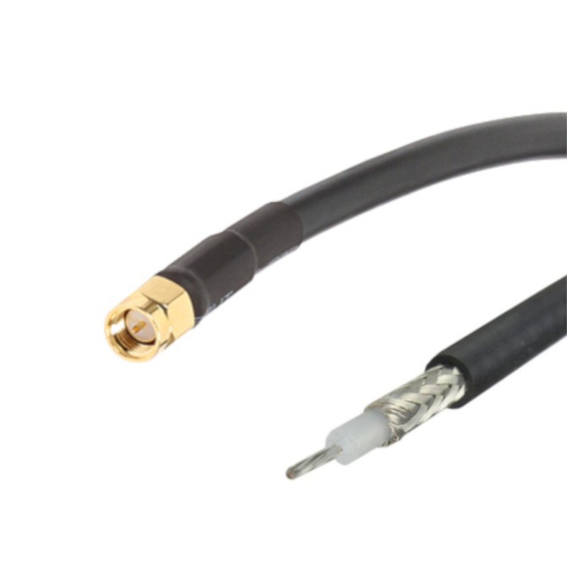 Antenna cable RG58 SMA-plug / SOLD 0.6m