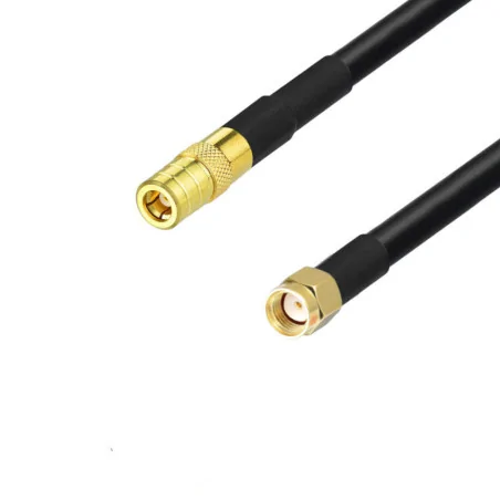 Antenna cable SMA RP plug / SMB socket RG58 1m