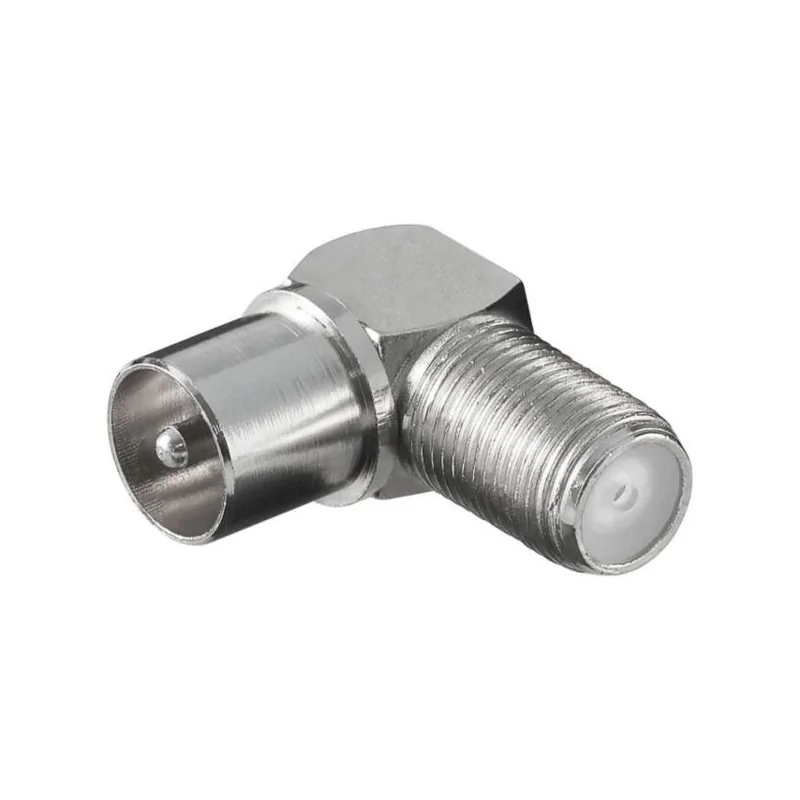 Adapter RF plug / F-socket ANGLED