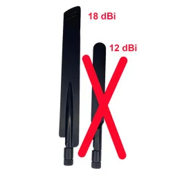 Antena GSM, LTE 18dBi Dual Band SMA, NEGRU