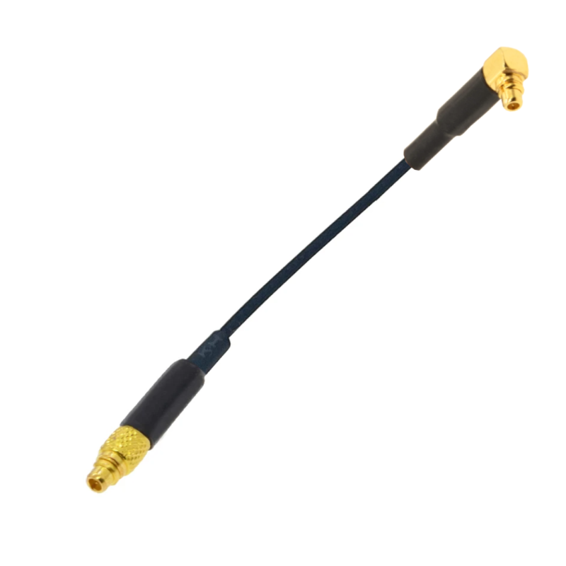 Pigtail MMCX plug - MMCX plug ANGLED RF1.37 10cm