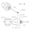 Antena WiFi 2.4GHz DOOKÓLNA SMA 2,5dBi X23