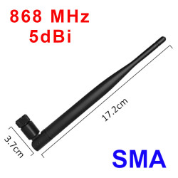 Antenna 868 MHz, 915 MHz 5 dBi SMA PCB plug