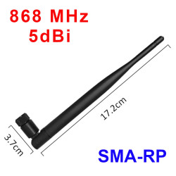 Antenna 868 MHz, 915 MHz 5 dBi SMA-RP plug