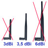 Antena WiFi 2.4GHz 3,5dBi DOOKÓLNA SMA-RP