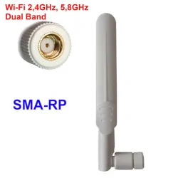 WiFi antenna 2.4GHz 5.8GHz Dual Band 8dBi SMA-RP