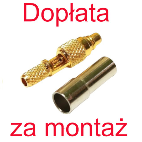 Montaż złącza MMCX- wtyk PROSTY