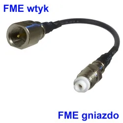 Pigtail FME gniazdo / FME wtyk 2m