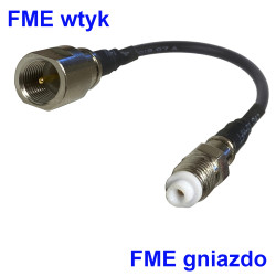 Pigtail FME socket / FME plug 2m