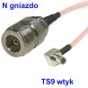 Pigtail TS9 zástrčka/N zásuvka 15cm RG316