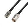 Kabel antenowy BNC gniazdo / TNC RP gniazo RG58 4m