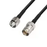 Anténní kabel BNC zásuvka / TNC RP zástrčka RG58 10m