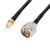 Anténní kabel N zástrčka / SMA RP zásuvka RG58 2m