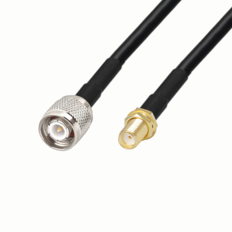 Kabel antenowy SMA gniazdo / TNC wtyk RG58 1m