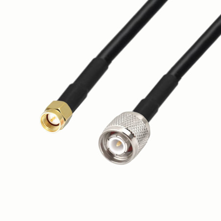 Kabel antenowy SMA wtyk / TNC wtyk RG58 3m