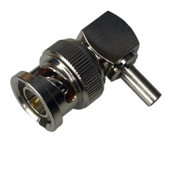 BNC plug connector for RG179 75ohm cable ANGLED