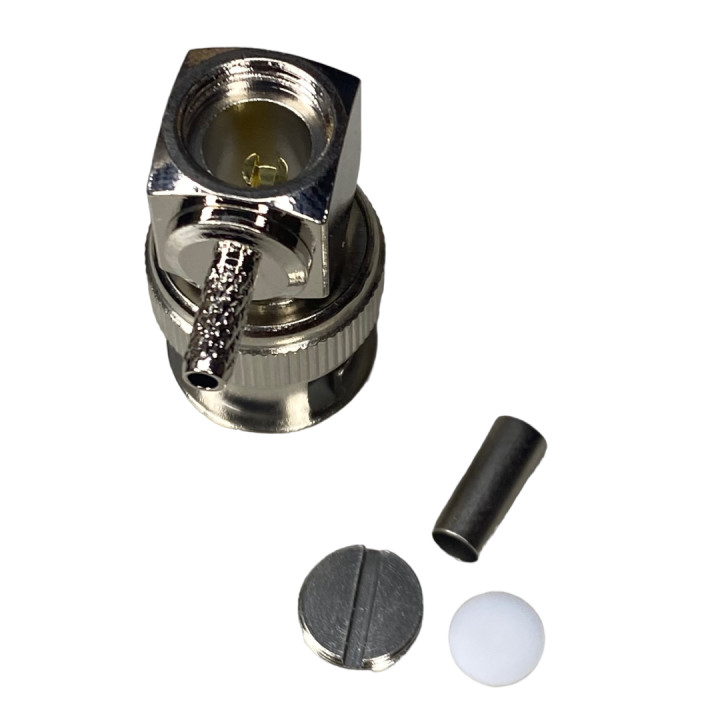 Złącze wtyk BNC na kabel RG179 75ohm KĄTOWY