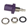 FAKRA RF 1.13/1.37 CODE-D cable plug for panel