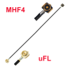 Fișă coadă MHF4-IPX4 / mufă UFL-IPX1 5cm