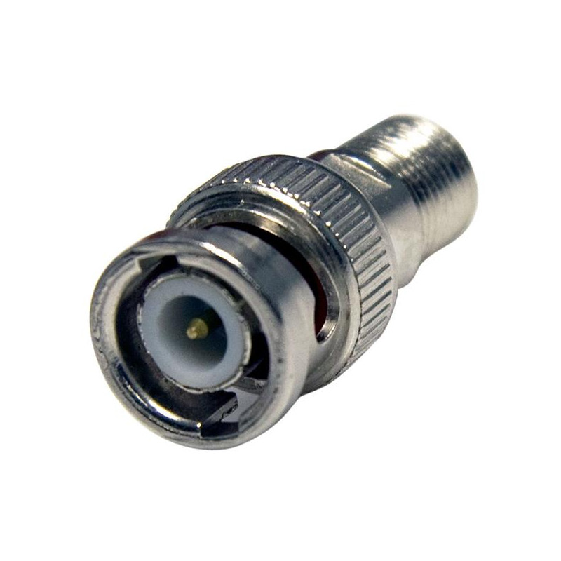 BNC plug/F socket adapter