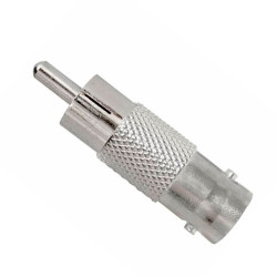 BNC socket/RCA plug adapter