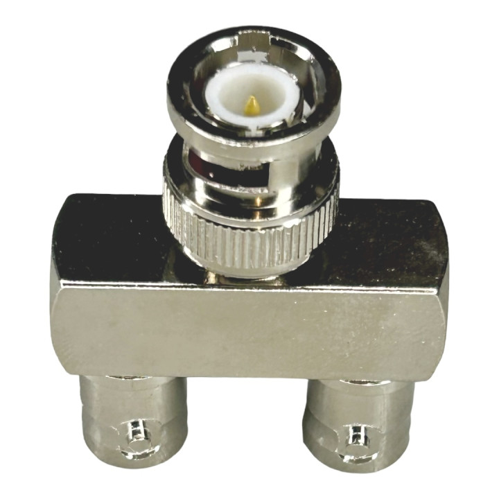BNC T-CONNECTOR PLUG +2*SOCKET v2