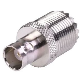 BNC socket/UHF socket adapter