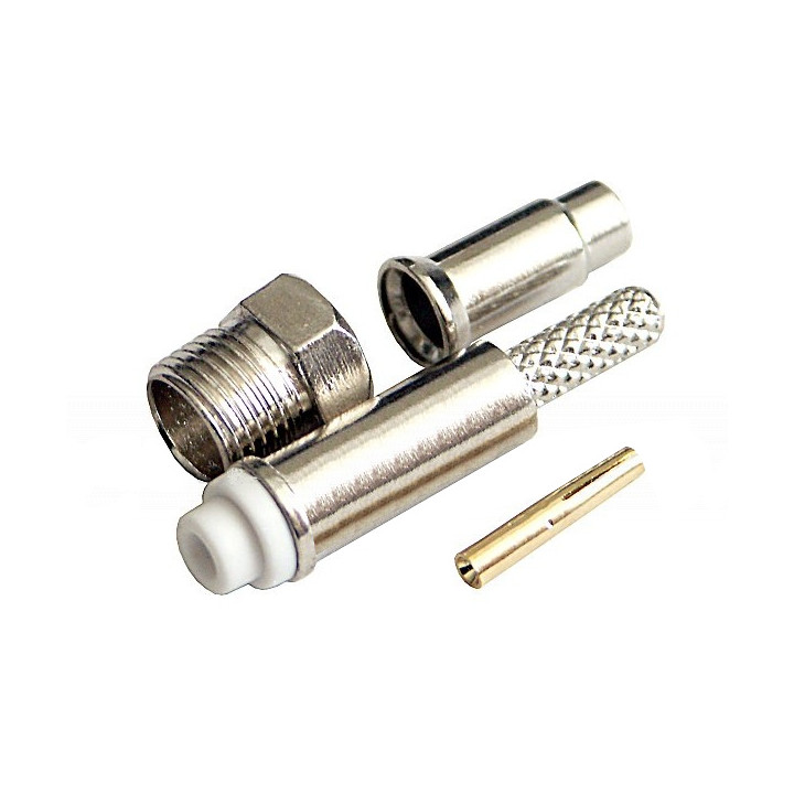 Złącze gniazdo FME nakabel RG174 zaciskane