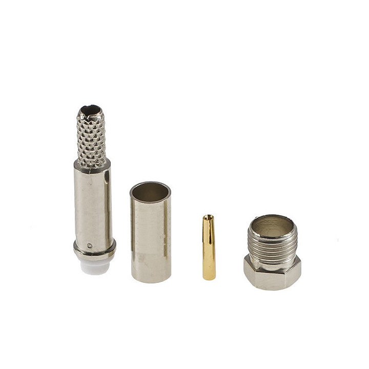 Złącze gniazdo FME nakabel RG58 zaciskane