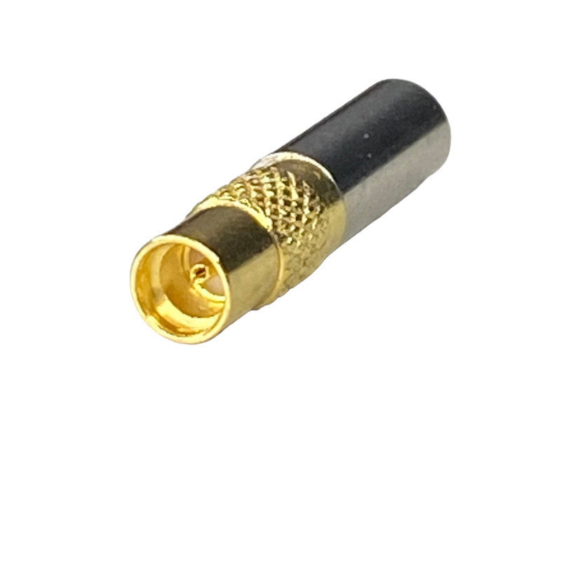 MMCX socket connector crimped for RG174 cable straight