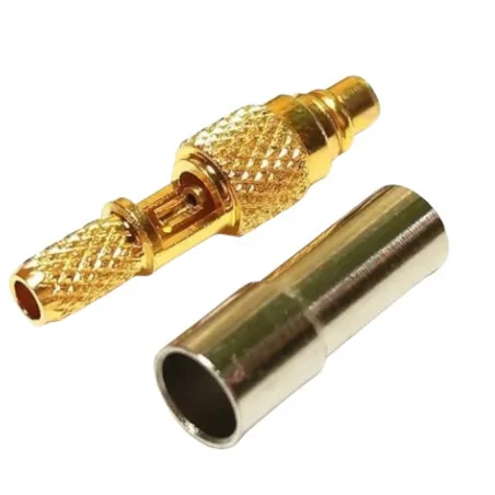 MMCX plug connector crimped for RG174 cable straight