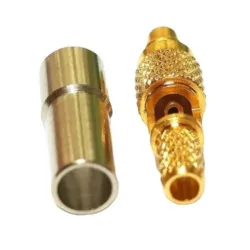 MMCX plug connector crimped for RG174 cable straight