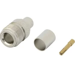 Connector N socket for H1000 cable, RG213 CRIMPED
