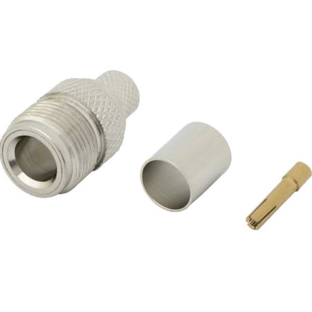 Connector N socket for LMR300 cable CRIMPED