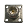 N socket for CHASSIS housing, 4-screw mounting