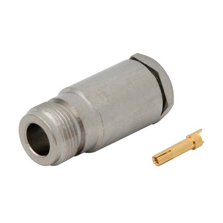Connector N socket for LMR400, H1000 cable, TWISTED
