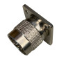 N plug for CHASSIS housing, 4-screw mounting