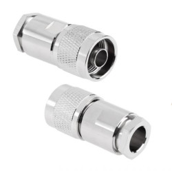 N plug connector for cable H1000, RG213 TWISTED