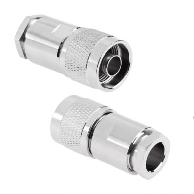 N plug connector for H1000, LMR400 cable, TWISTED