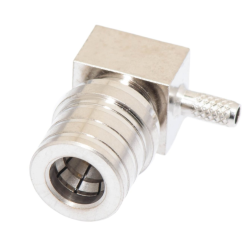 QMA plug connector for RG174 cable CRIMPED ANGLE