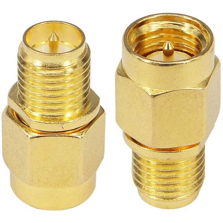 SMA plug/SMA-RP socket adapter